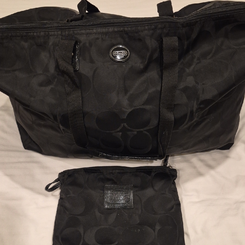 Coach Black Duffel Bag